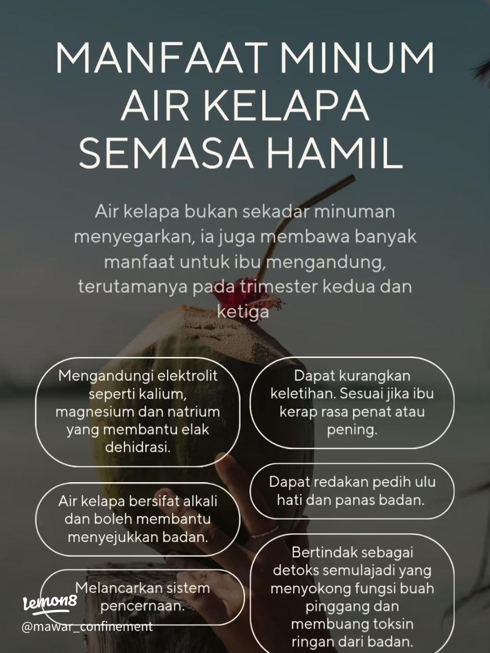 7 Manfaat Air Kelapa untuk Ibu Hamil dan Janin yang Wajib Diketahui 2