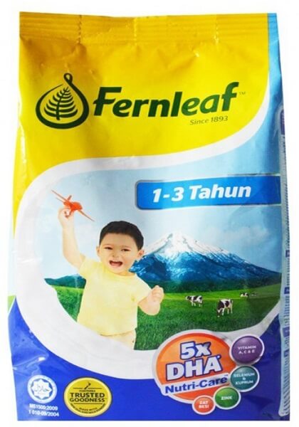 Catat, Ini 10 Rekomendasi Merek Susu Formula Terbaik untuk Balita 1-3 Tahun Terpopuler 2 susu fernleaf 1 3tahun